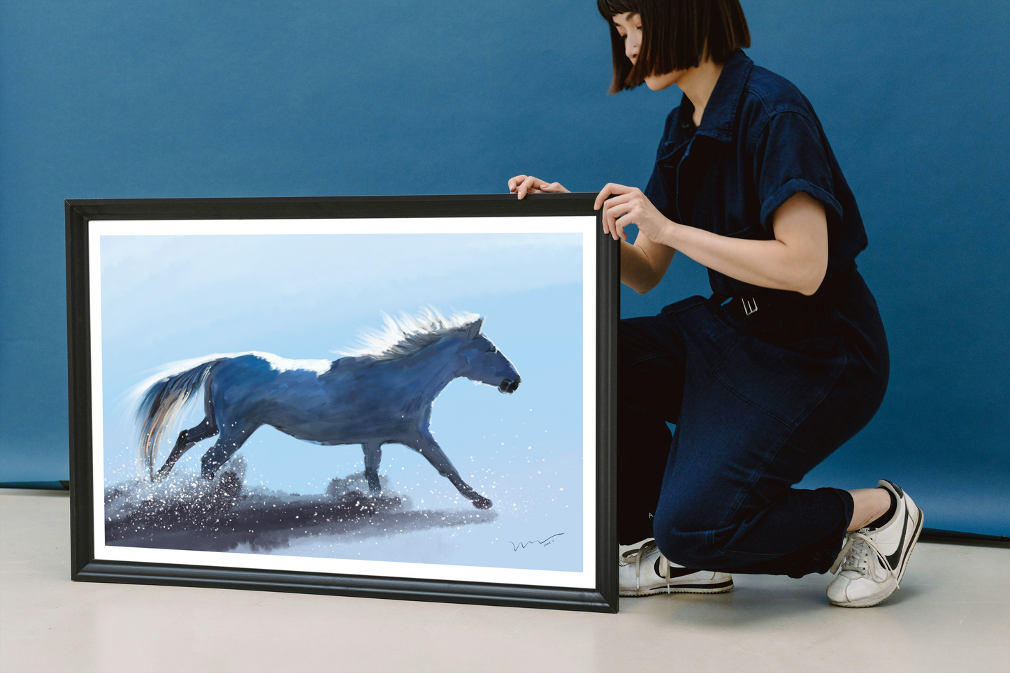 Hooves Across the Star River | 《马踏星河》 — Digital Art (119.94cm x 176.39cm, 2025)