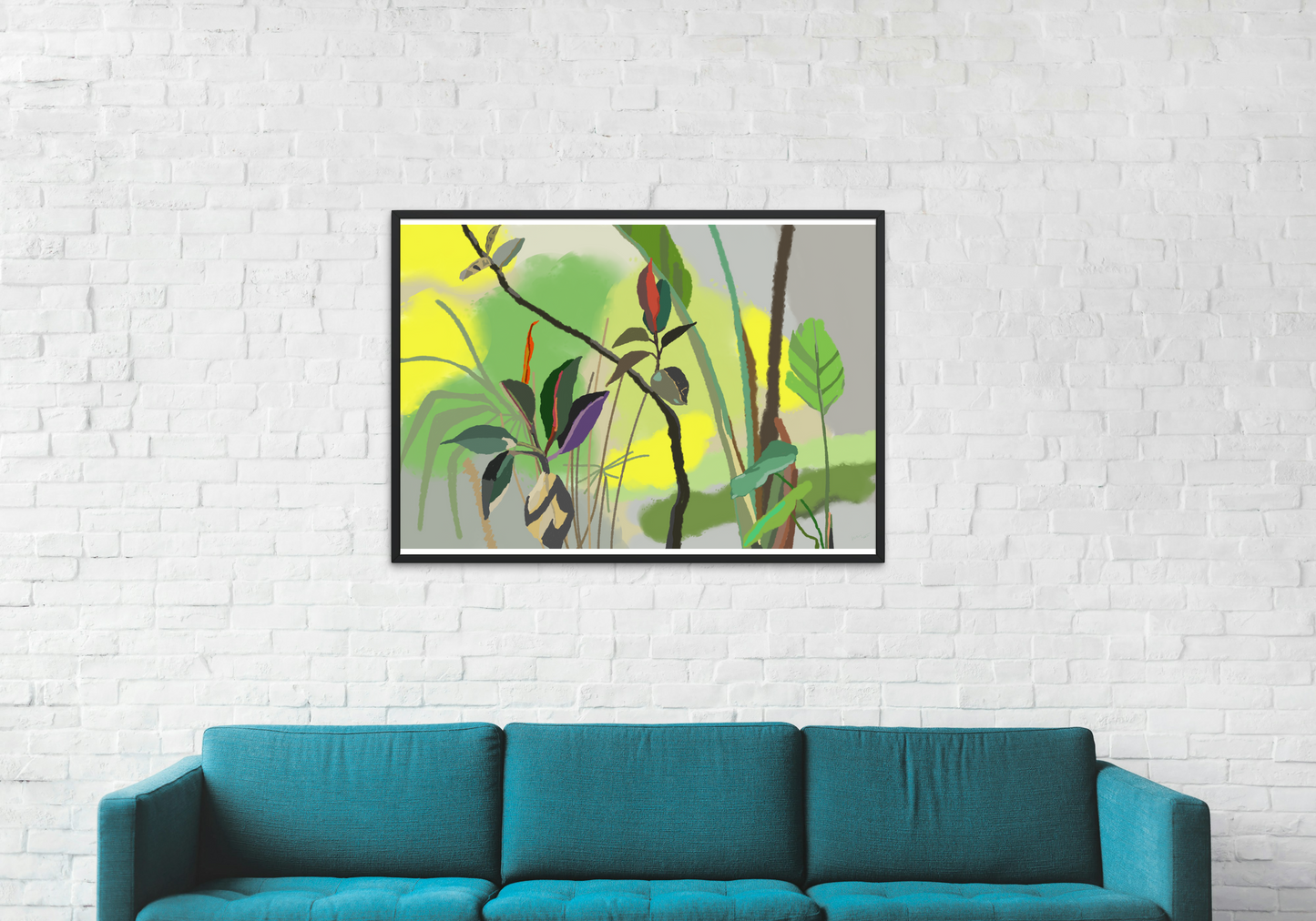 The Green Corner - Digital Art Print