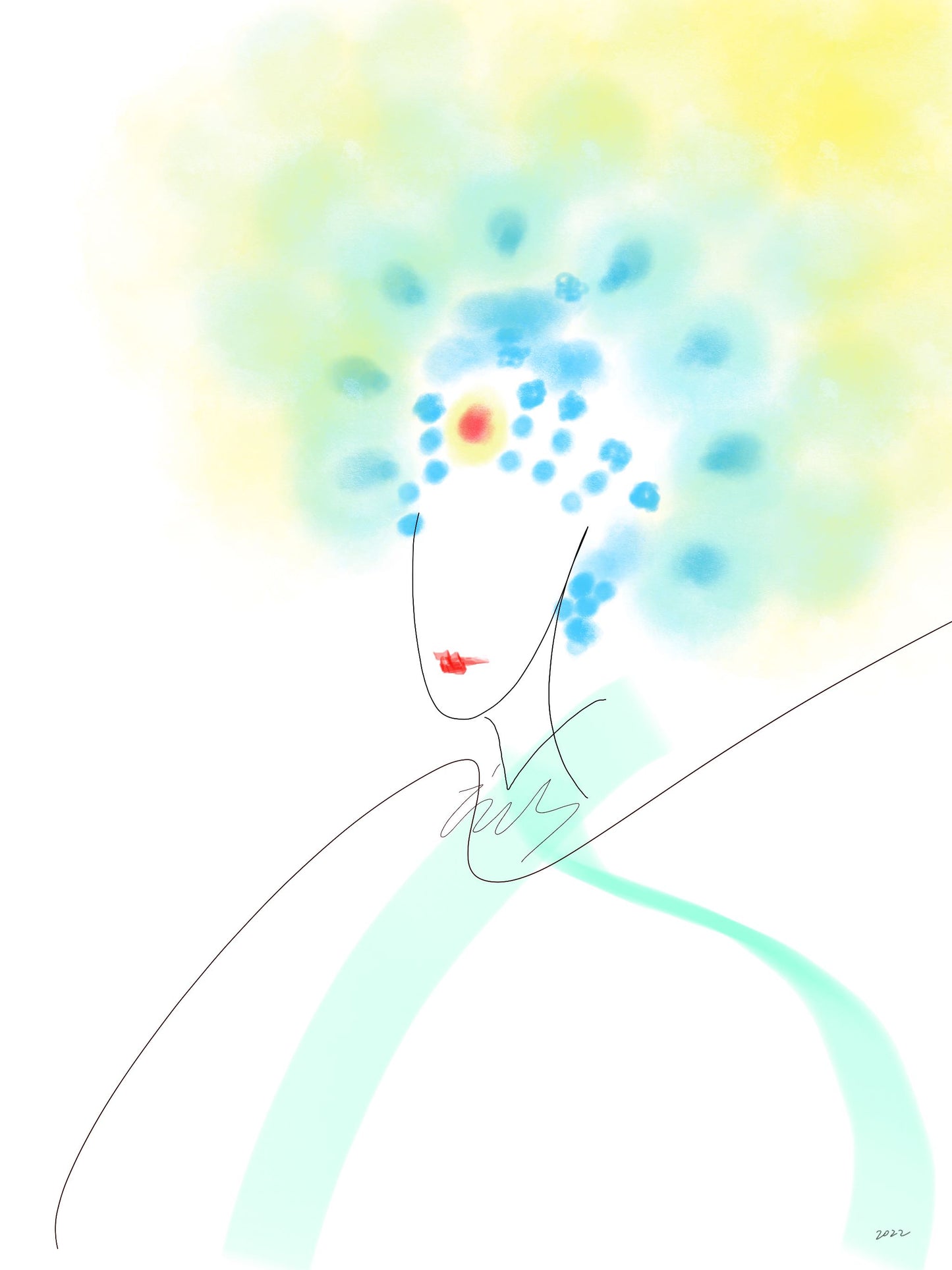 Formless Series 沉锋逸士 - Half Light Digital Painting (30 x 40cm)