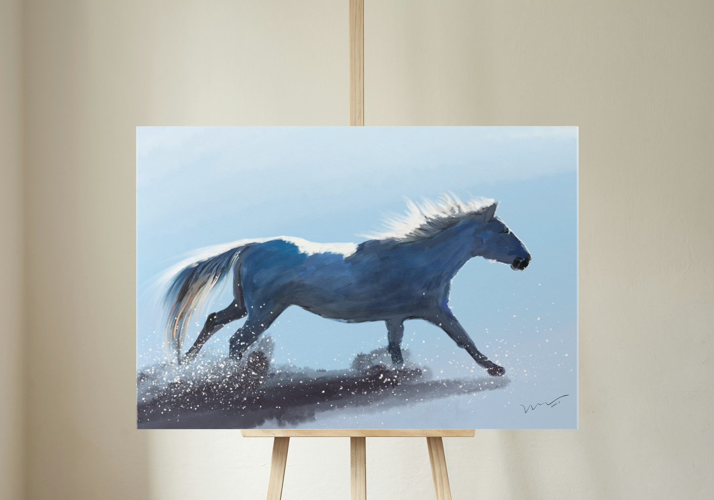 Hooves Across the Star River | 《马踏星河》 — Digital Art (119.94cm x 176.39cm, 2025)