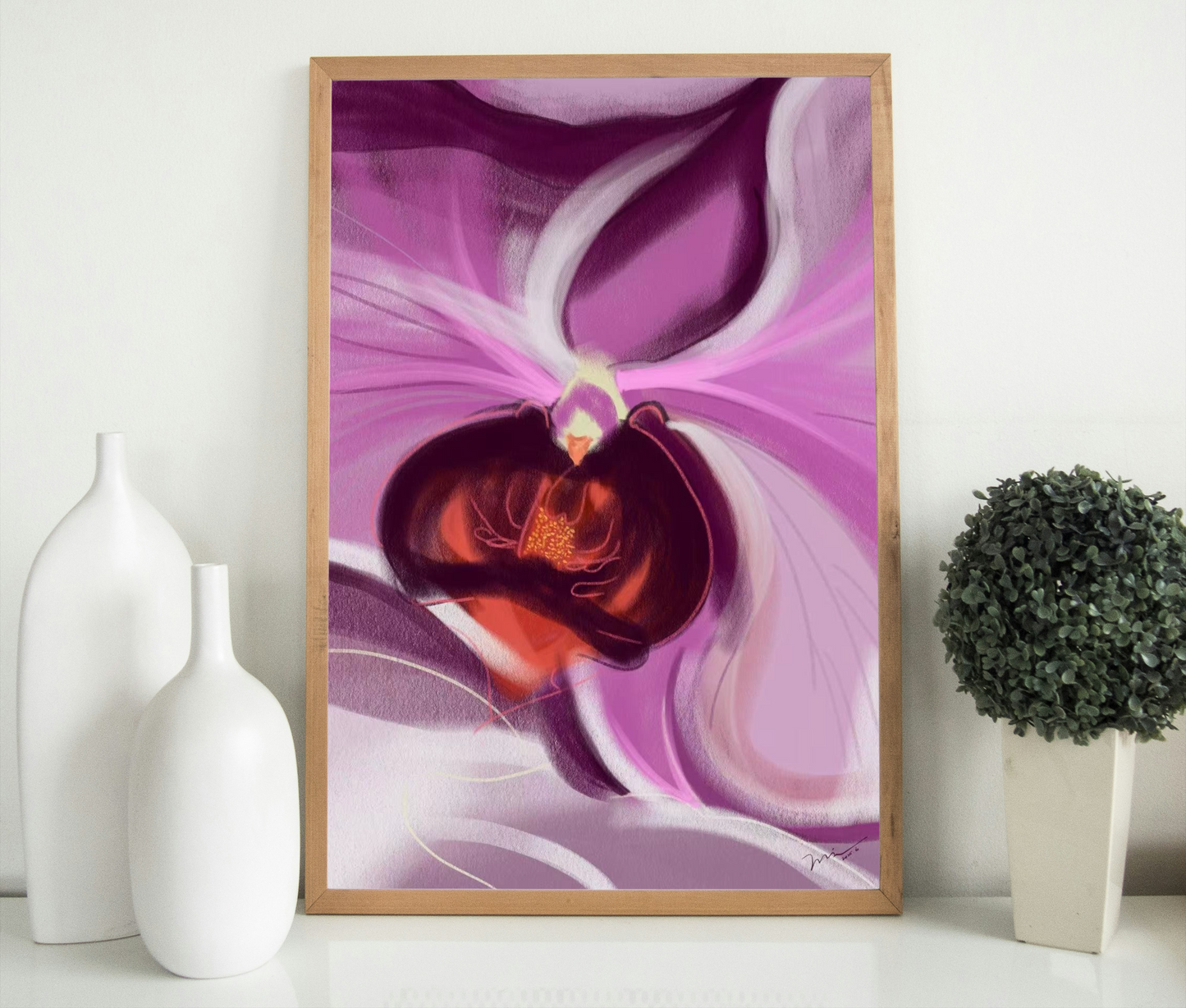 Orchid Heart - Digital Art Print