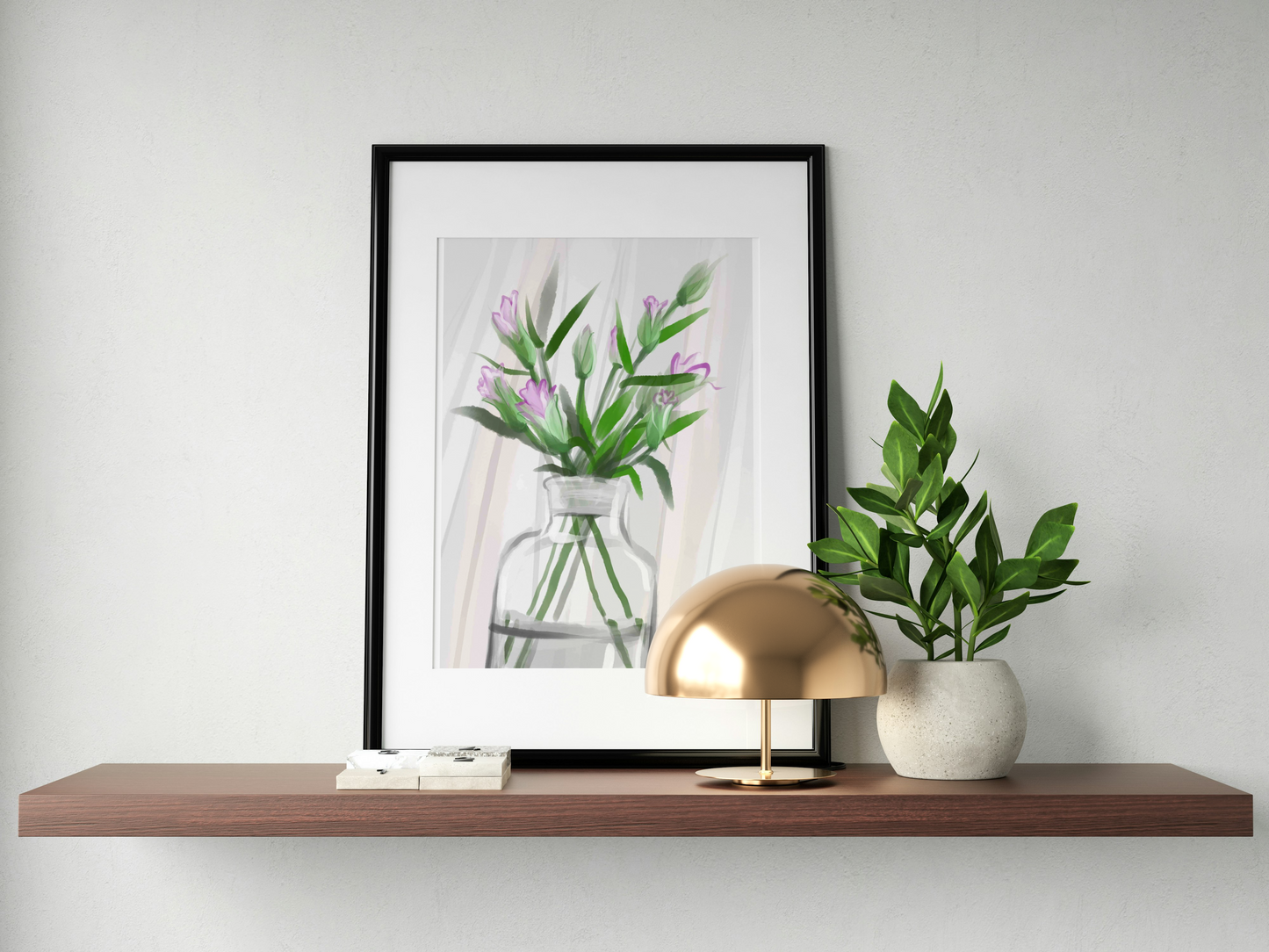 Floral Series 静绽晨光 - Half Light Digital Painting (54 x 71cm)