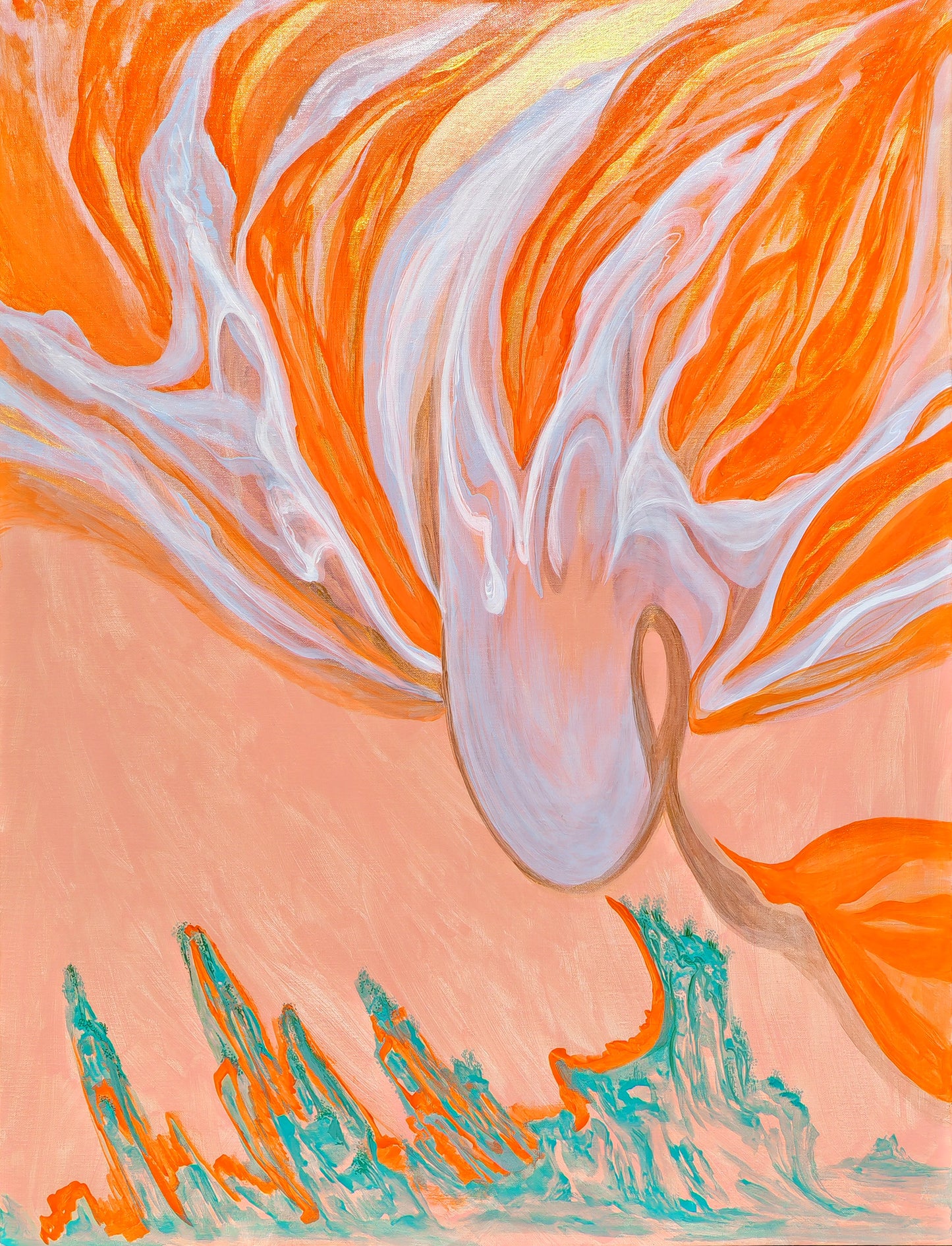 Formless Series 年少的梦 - Half Light Acrylic Painting (90 x 120cm)
