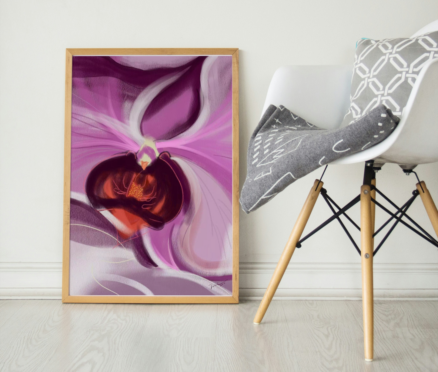 Orchid Heart - Digital Art Print