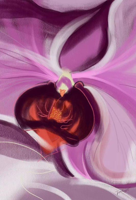 Orchid Heart - Digital Art Print