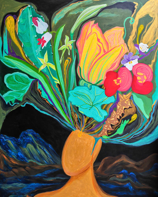 Half Light Acrylic Oil Painting - Formless Series 青山绮思 (100 x 120cm)