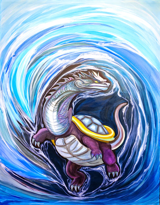 无相系列－《玄德共生》－布面丙烯－尺寸90 x120cm－全球1