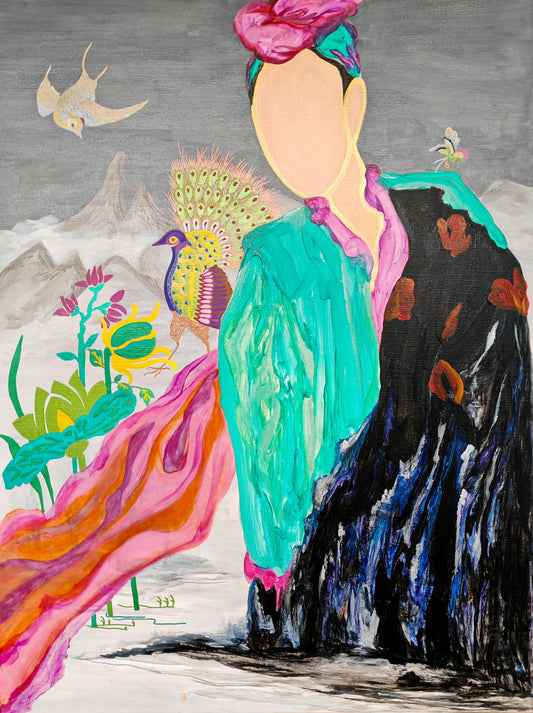 Formless Series 娇- Half Light Acrylic Painting (90 x 120cm)