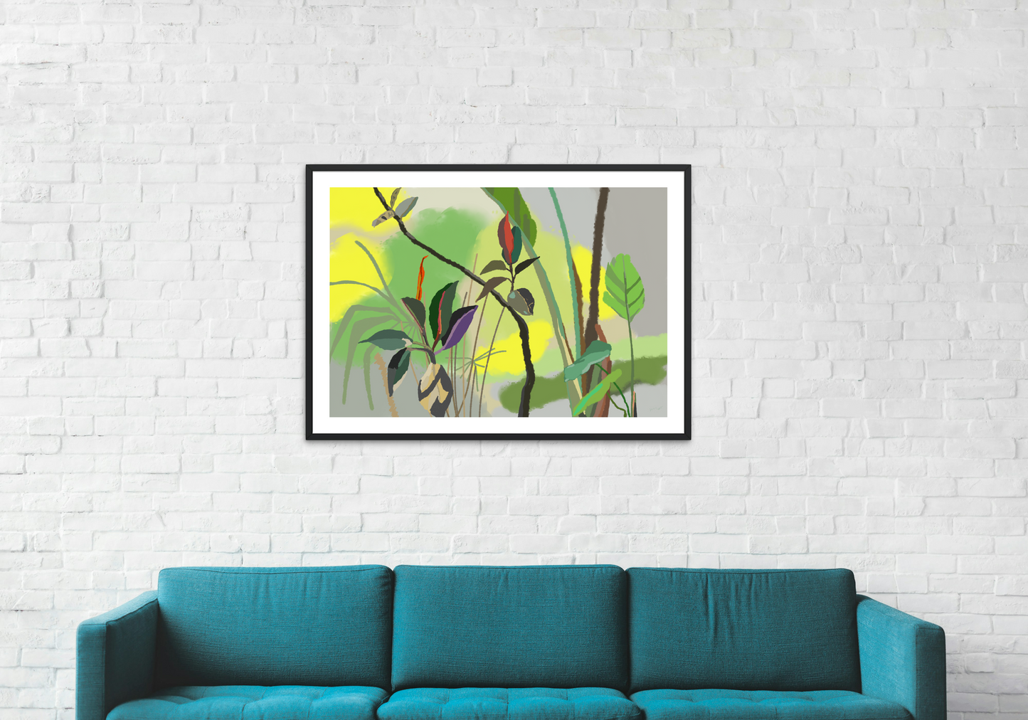 The Green Corner - Digital Art Print