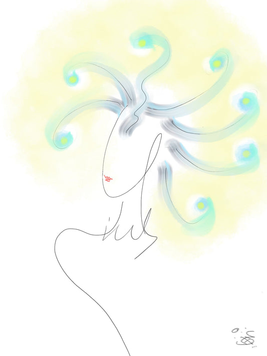 Formless Series 自塑趣章 - Half Light Digital Painting (30 x 40cm)