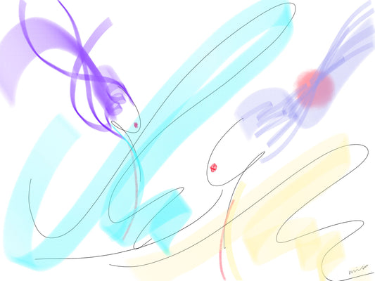 Formless Series 土掩清梦 - Half Light Digital Painting (30 x 40cm)