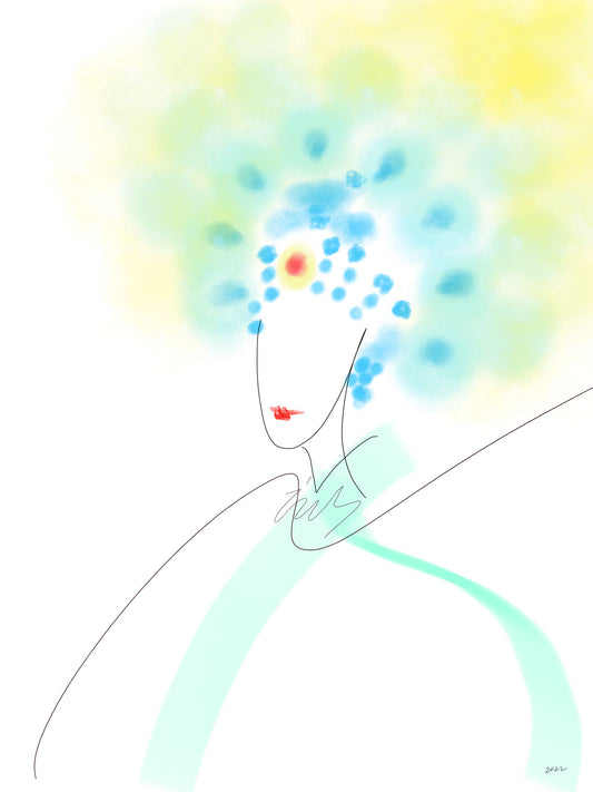 Formless Series 沉锋逸士 - Half Light Digital Painting (30 x 40cm)