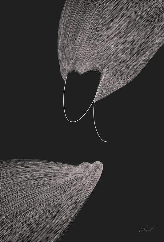 Formless Series 循环 - Half Light Digital Painting (38.1x53.8cm)