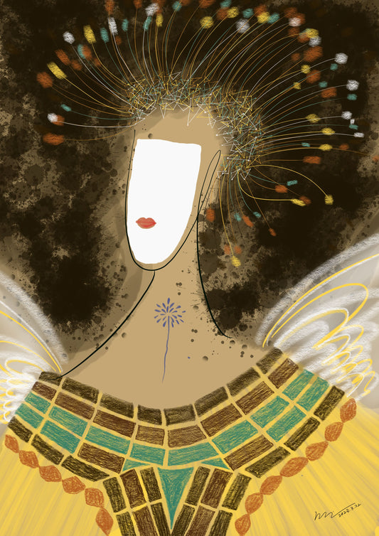 Formless Series 翼舞灵思 - Half Light Digital Painting (38.1x53.8cm)