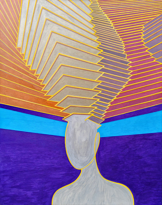 Formless Series 秩序 - Half Light Acrylic Painting (90 x 120cm)