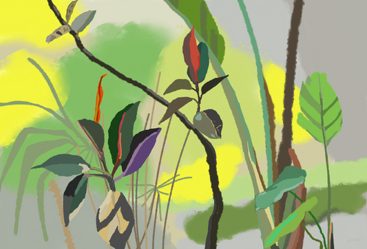 The Green Corner - Digital Art Print