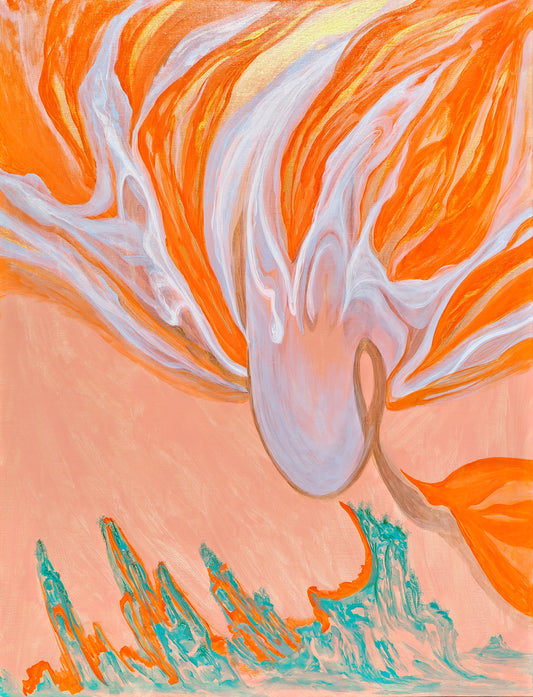 Formless Series 年少的梦 - Half Light Acrylic Painting (90 x 120cm)