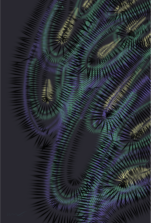Peacock Spike - Digital Painting